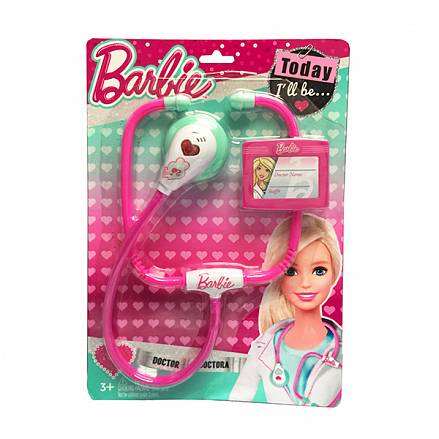 Игровой набор юного доктора с бейджем из серии Barbie, на блистере 
